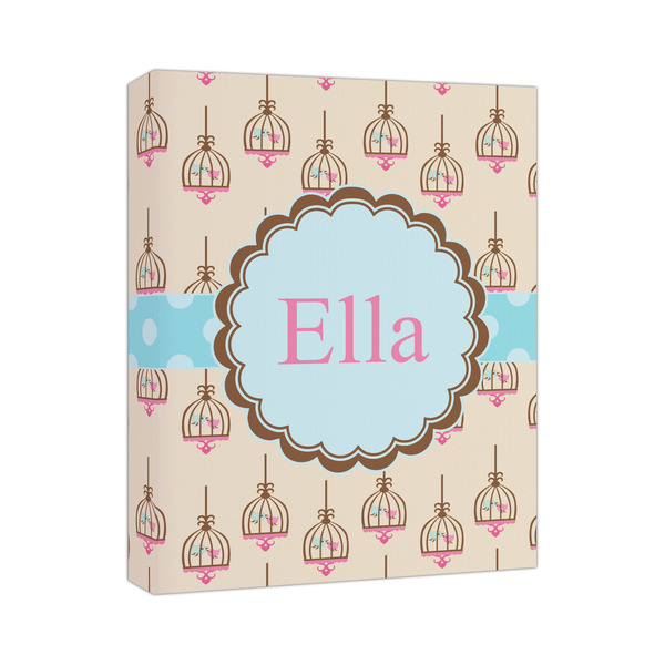 Custom Kissing Birds Canvas Print (Personalized)