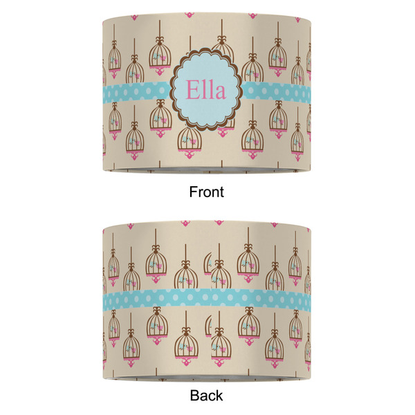 Kissing Birds 12" Drum Lampshade - APPROVAL (Fabric)