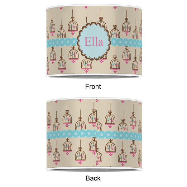 Kissing Birds 12" Drum Lampshade - APPROVAL (Poly Film)