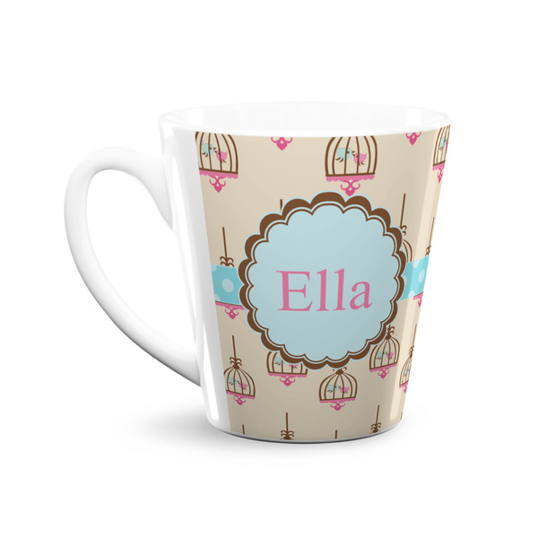 Kissing Birds 12 Oz Latte Mug - Front