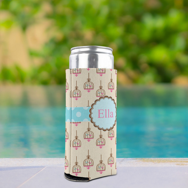 Kissing Birds Can Cooler - Tall 12oz - In Context