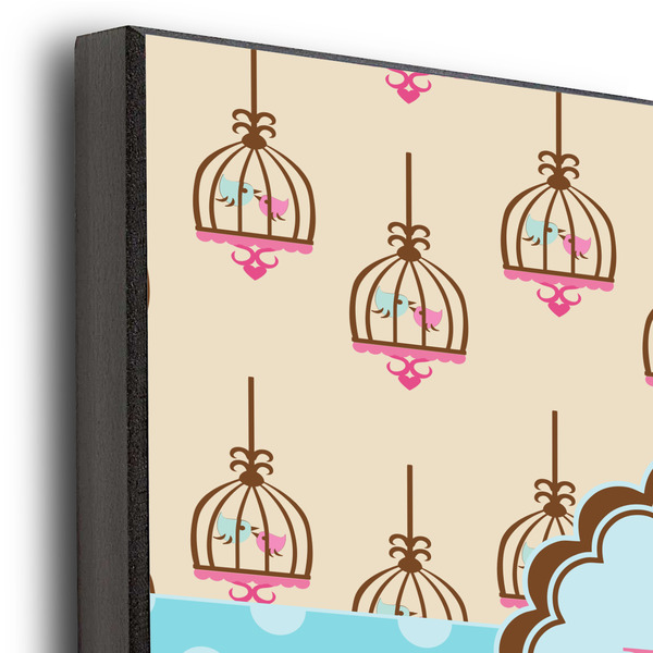 Kissing Birds 12x12 Wood Print - Closeup