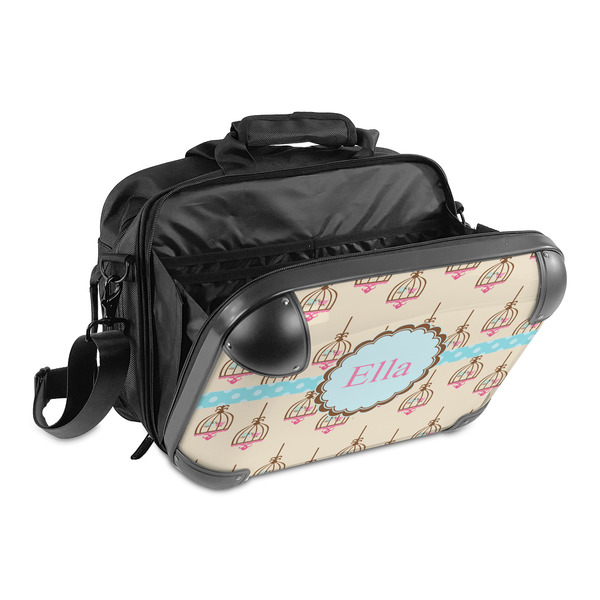 Kissing Birds 15" Hard Shell Briefcase - Open