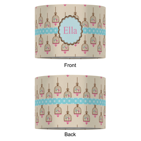 Kissing Birds 16" Drum Lampshade - APPROVAL (Fabric)