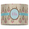Kissing Birds 16" Drum Lampshade - FRONT (Fabric)