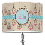 Kissing Birds Drum Lamp Shade (Personalized)