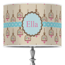 Kissing Birds Drum Lamp Shade (Personalized)