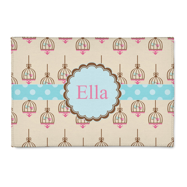 Custom Kissing Birds 2' x 3' Indoor Area Rug (Personalized)