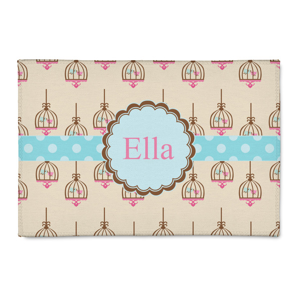 Custom Kissing Birds Patio Rug (Personalized)