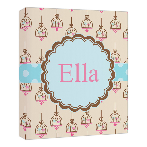 Custom Kissing Birds Canvas Print - 20x24 (Personalized)