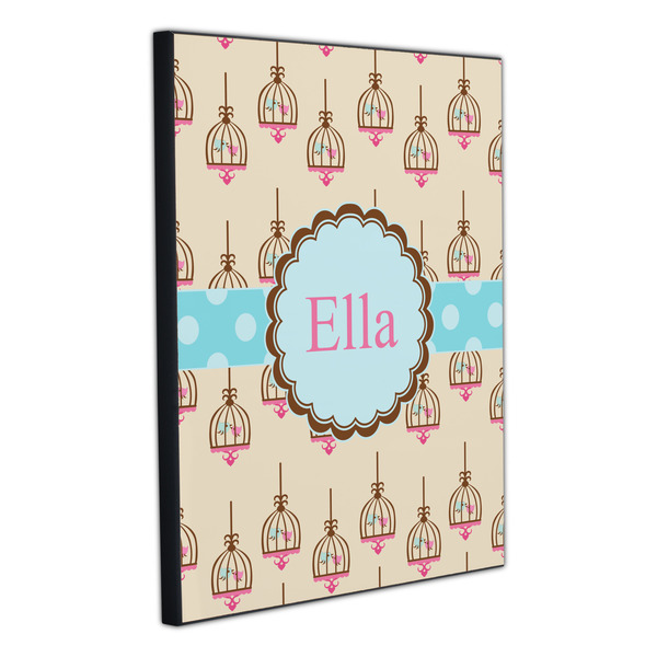 Kissing Birds 20x24 Wood Print - Angle View