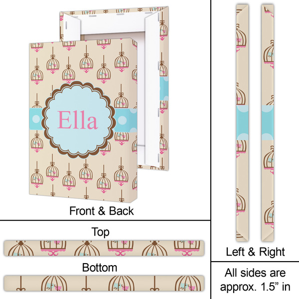 Kissing Birds 20x30 - Canvas Print - Approval