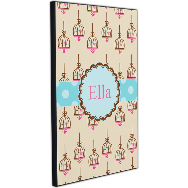 Kissing Birds 20x30 Wood Print - Angle View