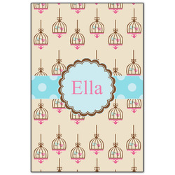 Kissing Birds Wood Print - 20x30 (Personalized)