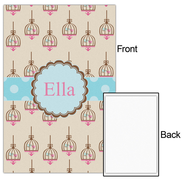 Kissing Birds 24x36 - Matte Poster - Front & Back