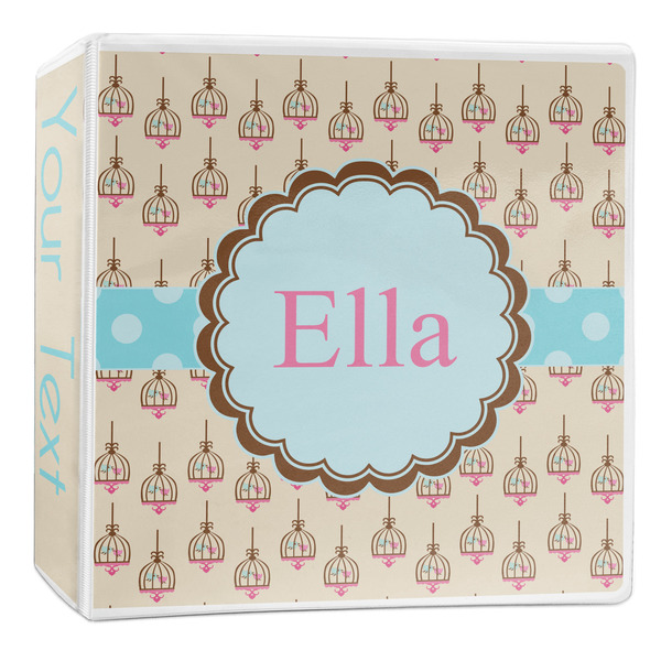 Custom Kissing Birds 3-Ring Binder - 2 inch (Personalized)