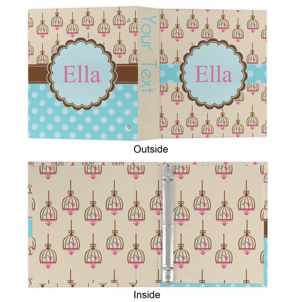 Kissing Birds 3 Ring Binders - Full Wrap - 1" - APPROVAL