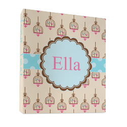 Kissing Birds 3 Ring Binder - Full Wrap - 1" (Personalized)