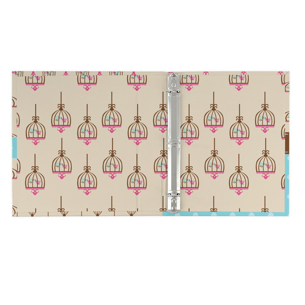 Kissing Birds 3 Ring Binders - Full Wrap - 1" - OPEN INSIDE