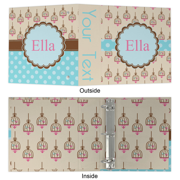 Kissing Birds 3 Ring Binders - Full Wrap - 2" - APPROVAL