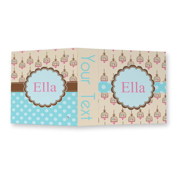 Kissing Birds 3 Ring Binders - Full Wrap - 2" - OPEN OUTSIDE