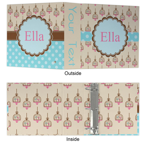 Kissing Birds 3 Ring Binders - Full Wrap - 3" - APPROVAL