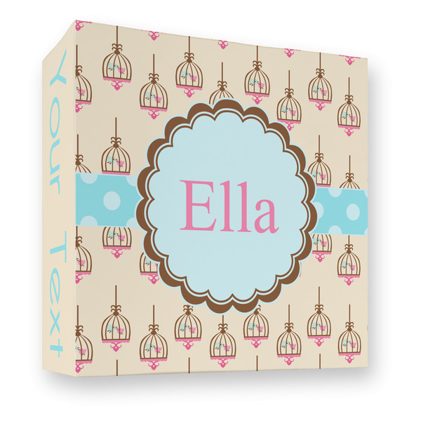 Custom Kissing Birds 3 Ring Binder - Full Wrap - 3" (Personalized)