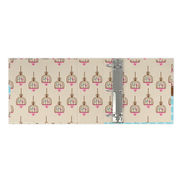 Kissing Birds 3 Ring Binders - Full Wrap - 3" - OPEN INSIDE
