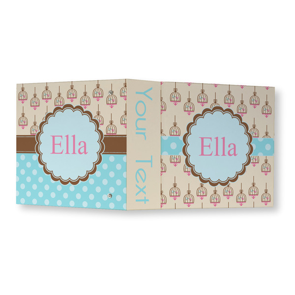 Kissing Birds 3 Ring Binders - Full Wrap - 3" - OPEN OUTSIDE