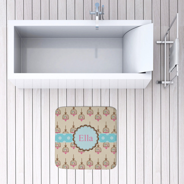 Kissing Birds 48x48 Foam Memory Mat - LIFESTYLE