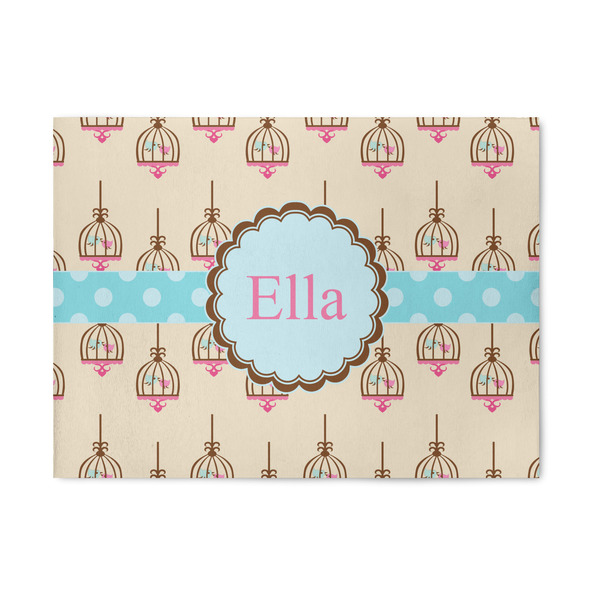 Custom Kissing Birds Area Rug (Personalized)