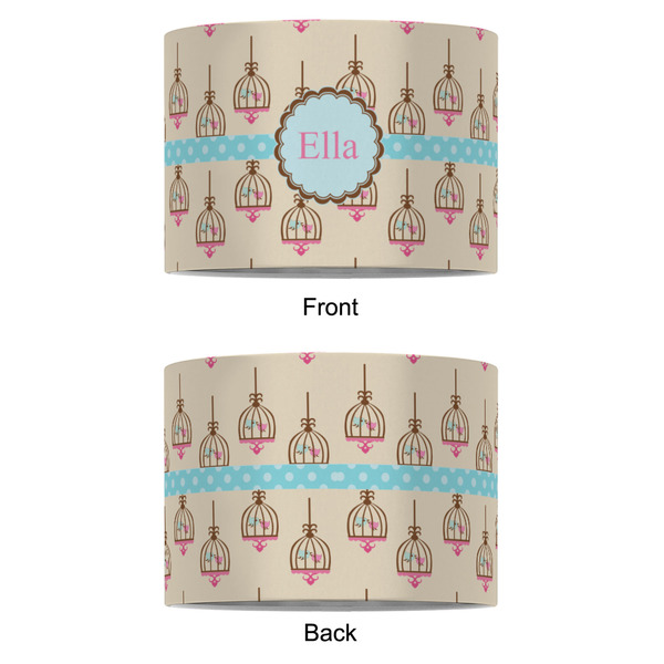 Kissing Birds 8" Drum Lampshade - APPROVAL (Fabric)