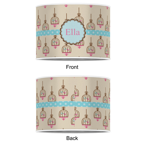Kissing Birds 8" Drum Lampshade - APPROVAL (Poly Film)