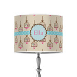 Kissing Birds 8" Drum Lamp Shade - Poly-film (Personalized)