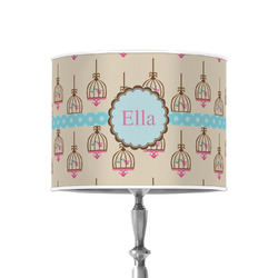 Kissing Birds 8" Drum Lamp Shade - Poly-film (Personalized)