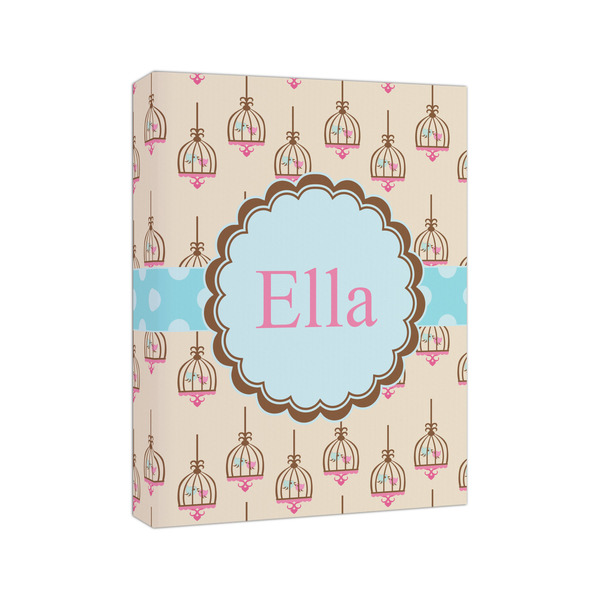 Kissing Birds 8x10 - Canvas Print - Angled View