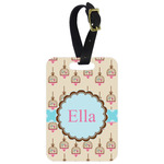 Kissing Birds Metal Luggage Tag w/ Name or Text