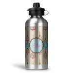 Kissing Birds Water Bottle - Aluminum - 20 oz (Personalized)