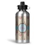 Kissing Birds Water Bottles - 20 oz - Aluminum (Personalized)