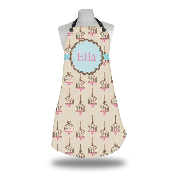 Kissing Birds Apron on Mannequin