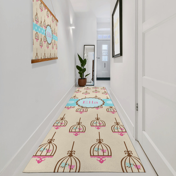 Kissing Birds Area Rug Sizes - In Context (vertical)