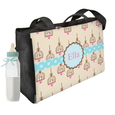 Kissing Birds Diaper Bag w/ Name or Text