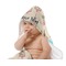 Kissing Birds Baby Hooded Towel on Child