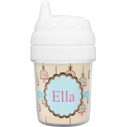 Kissing Birds Baby Sippy Cup (Personalized)
