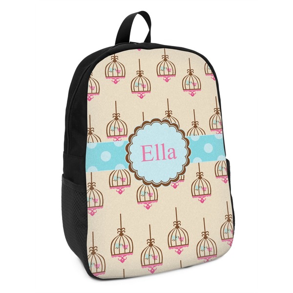 Custom Kissing Birds Kids Backpack (Personalized)