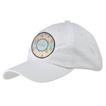 Kissing Birds Baseball Cap - White (Personalized)