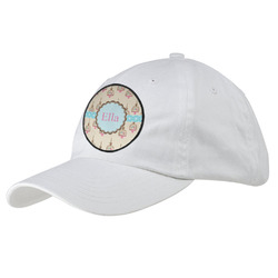 Kissing Birds Baseball Cap - White (Personalized)