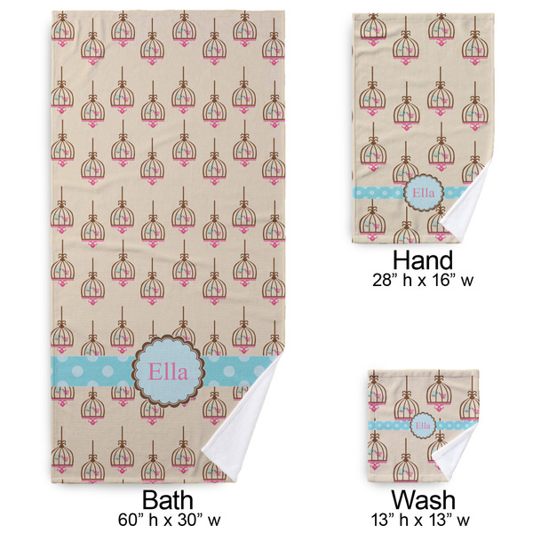 Kissing Birds Bath Towel Sets - 3-piece - Approval
