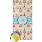 Kissing Birds Beach Towel (Personalized)