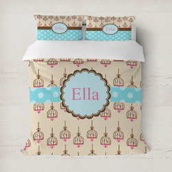 Kissing Birds Duvet Cover (Personalized)